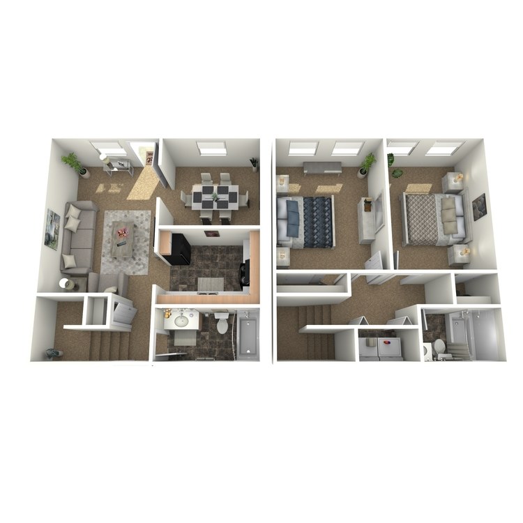 Floor plan image of 2 Bed 2 Bath A