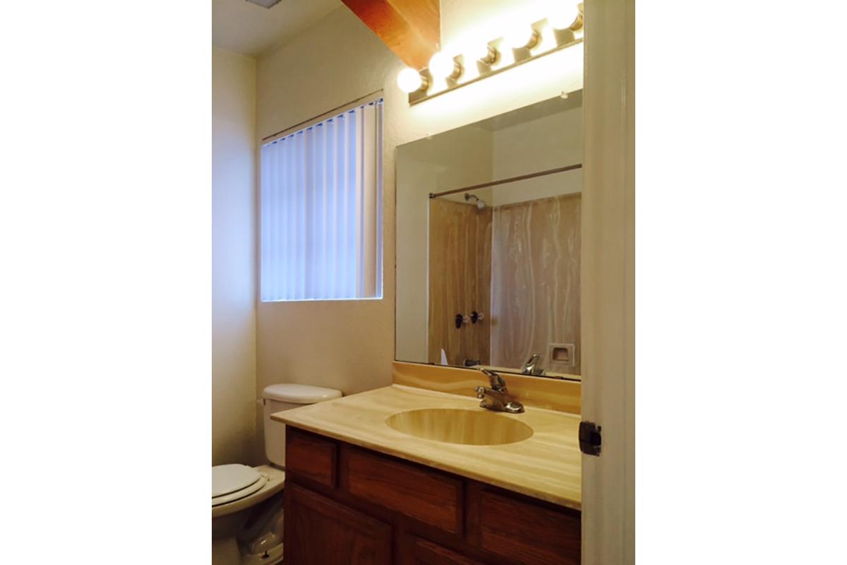 a white sink sitting under a mirror