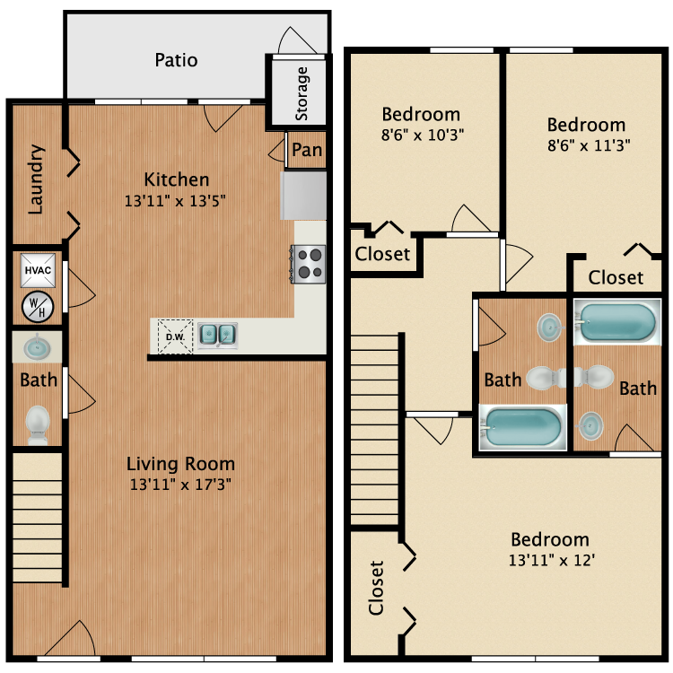 Floor plan image of Townhome