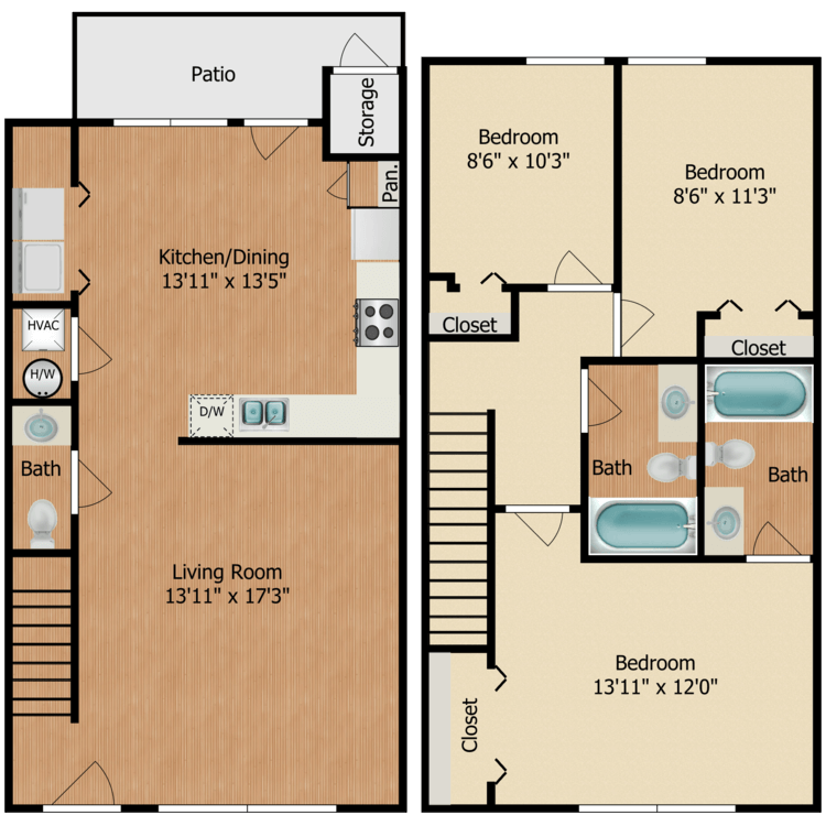 Townhome floor plan image