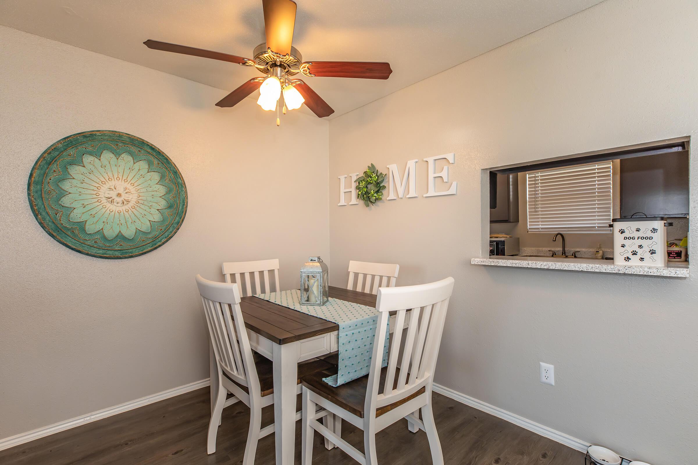 a dining room table