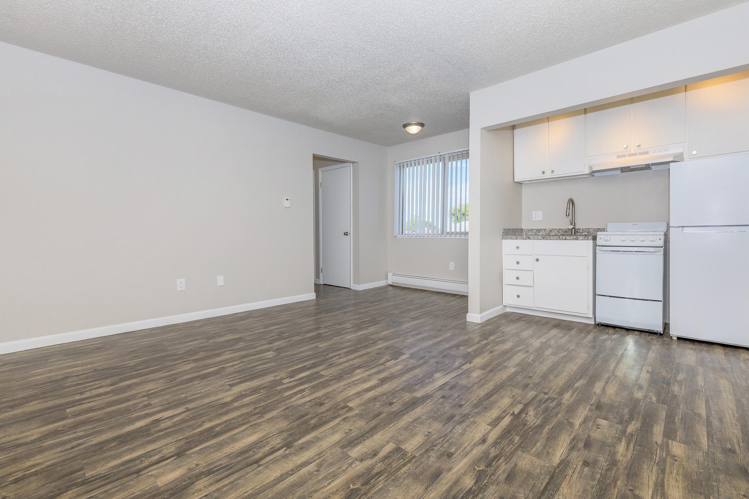 a room with a wooden floor