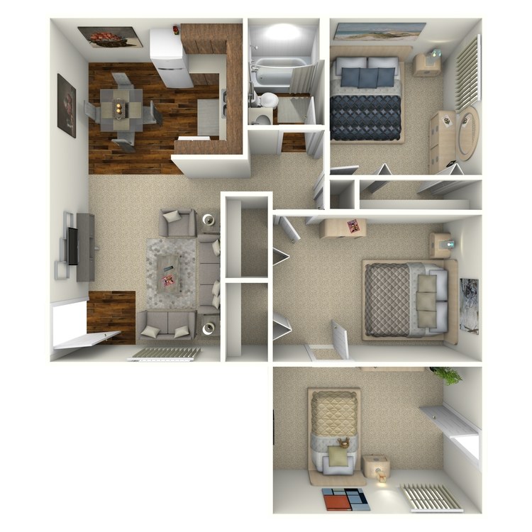 Floor plan image of 3X1