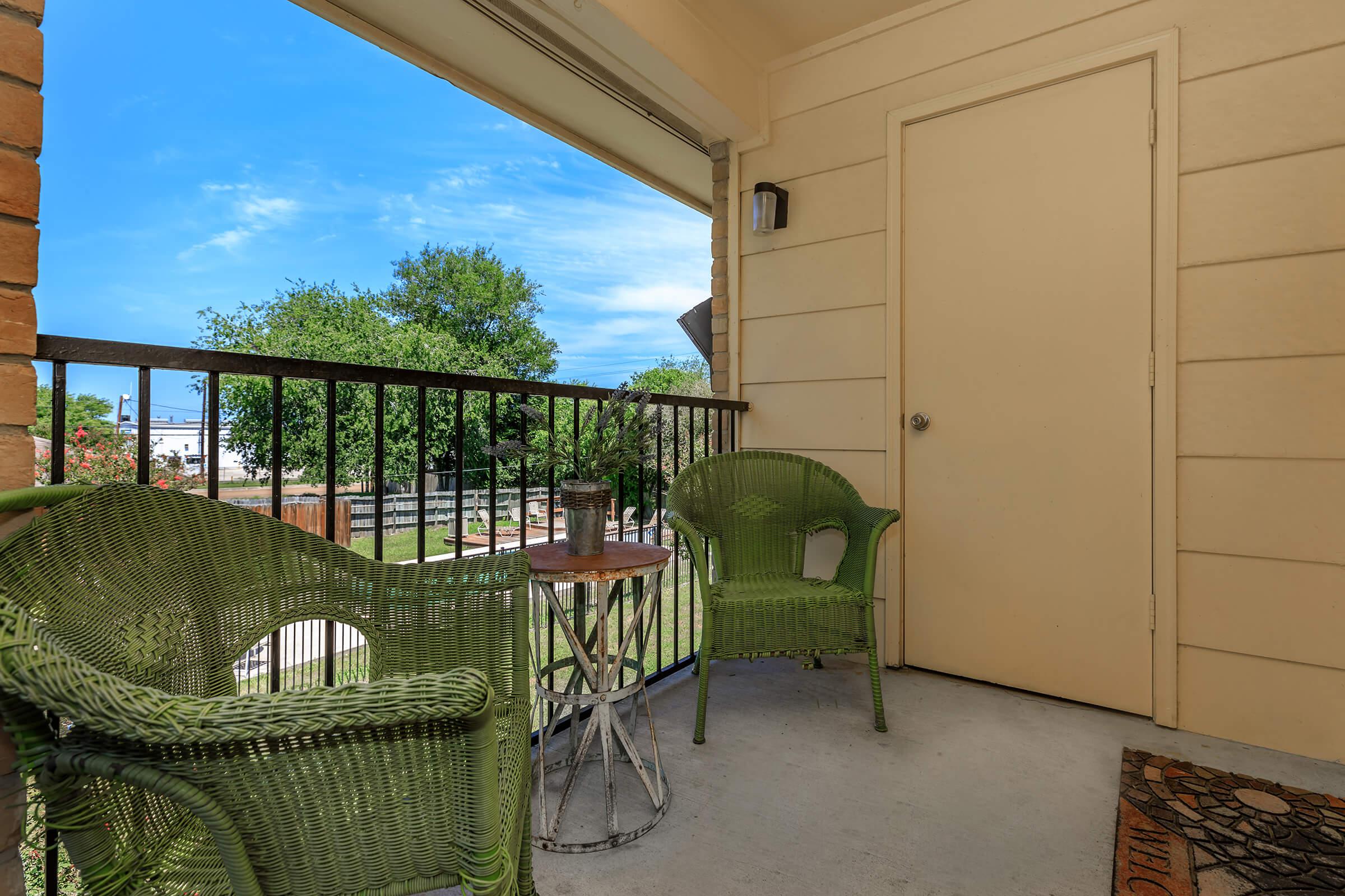 RELAX ON YOUR BALCONY OR PATIO