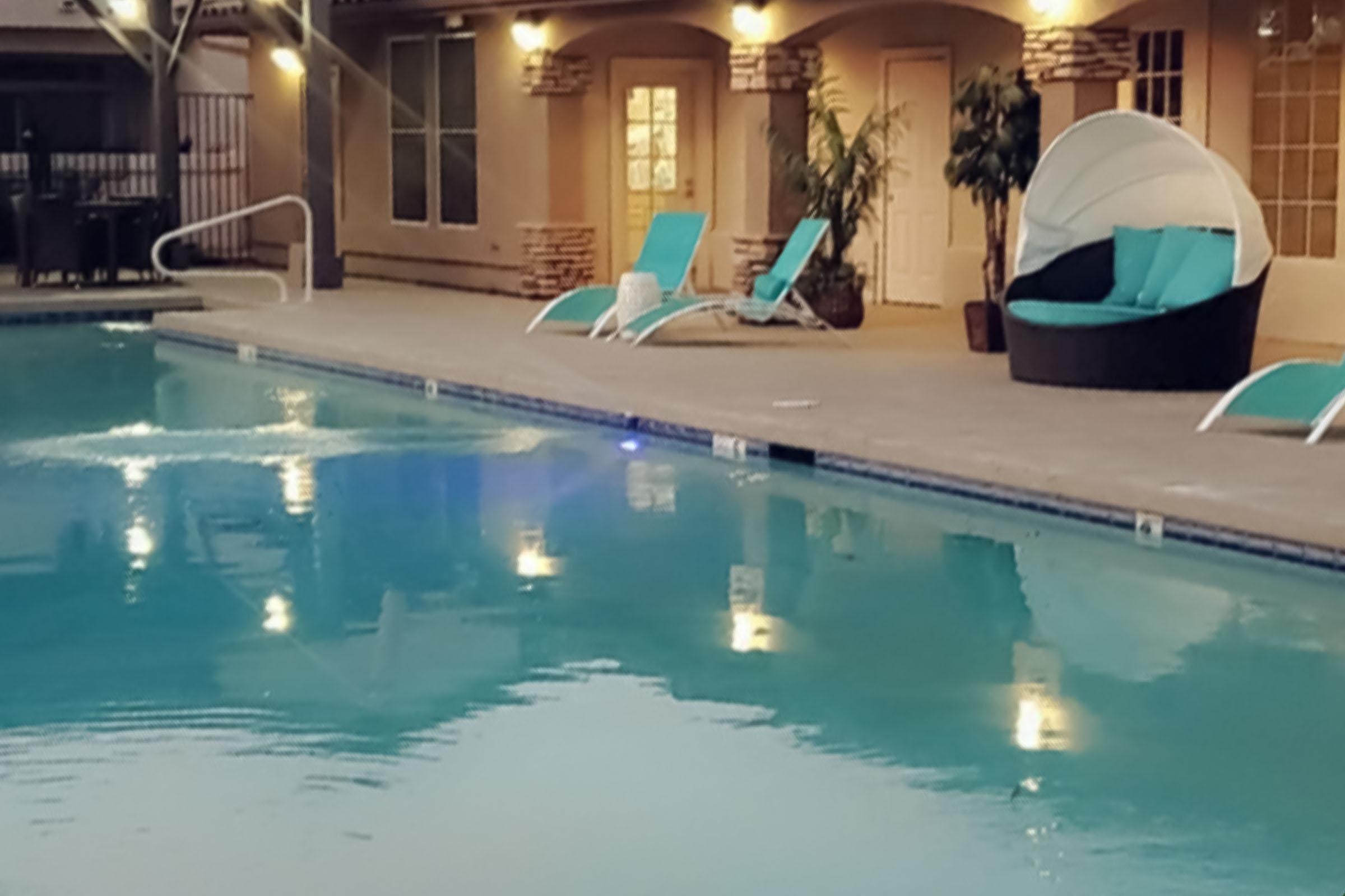 a large pool of water