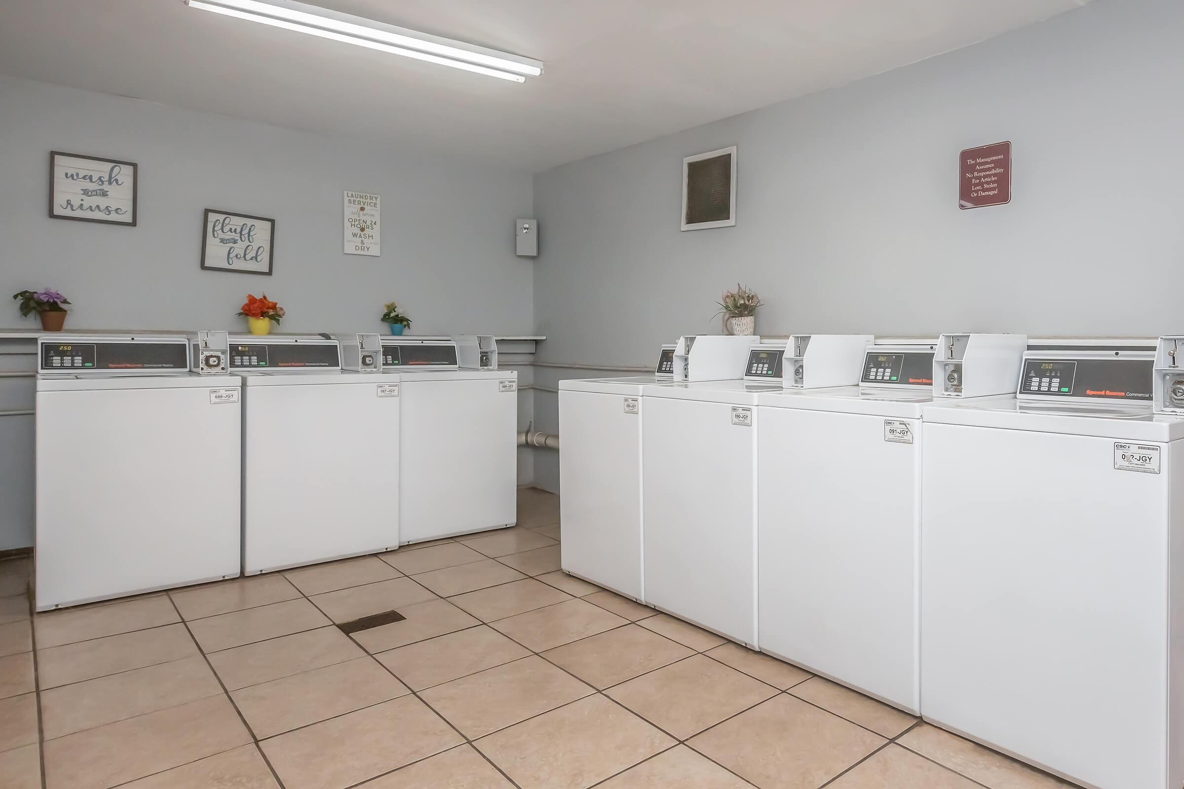 a refrigerator in a room