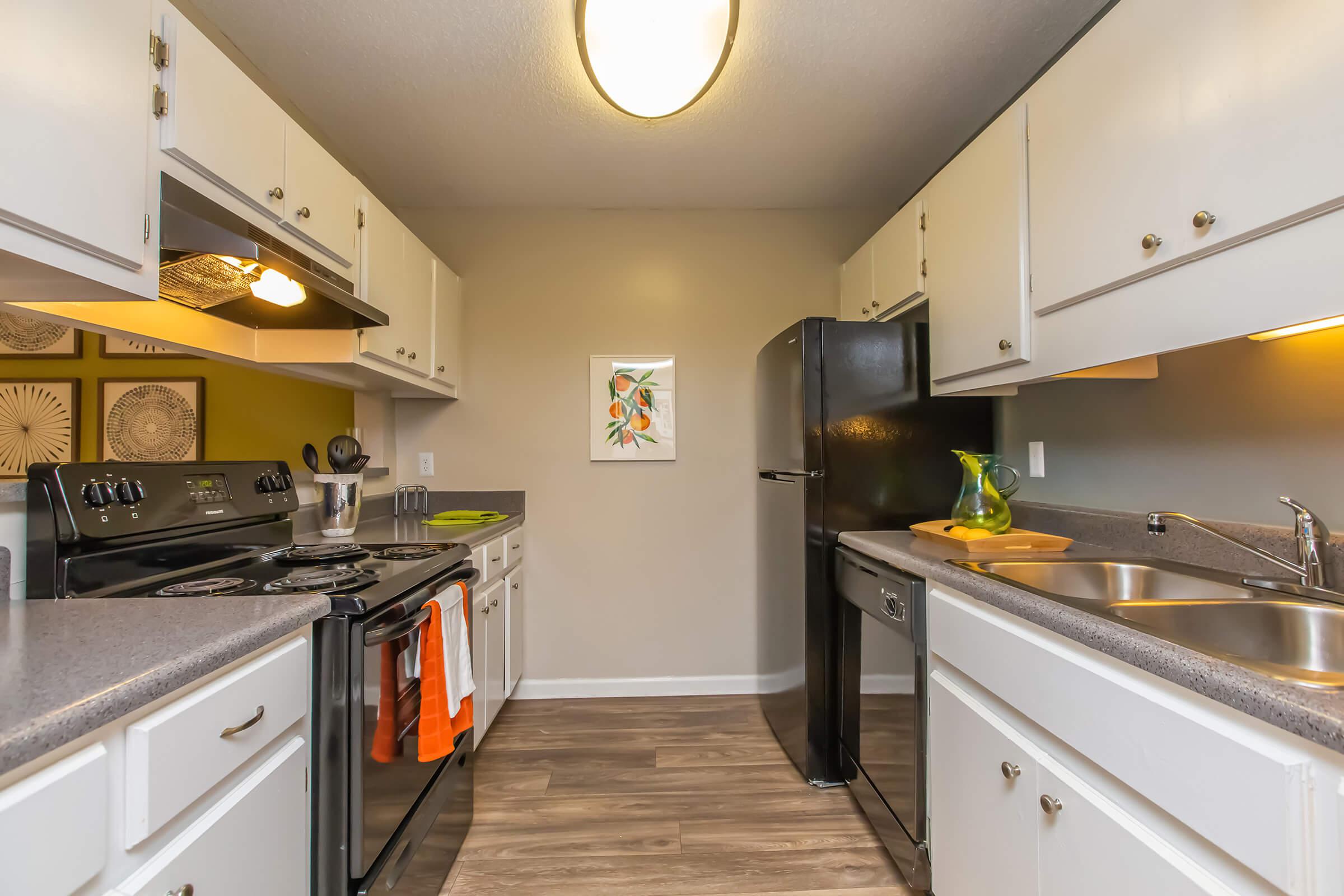 Fully-equipped Kitchen - Lakeside Place Apartments - Greenville - South Carolina