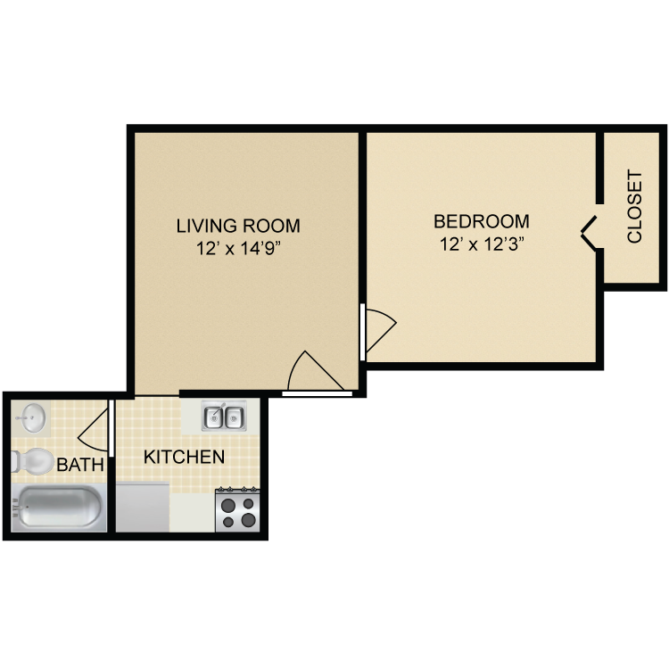 Floor plan image of Lincoln Floor Plan B