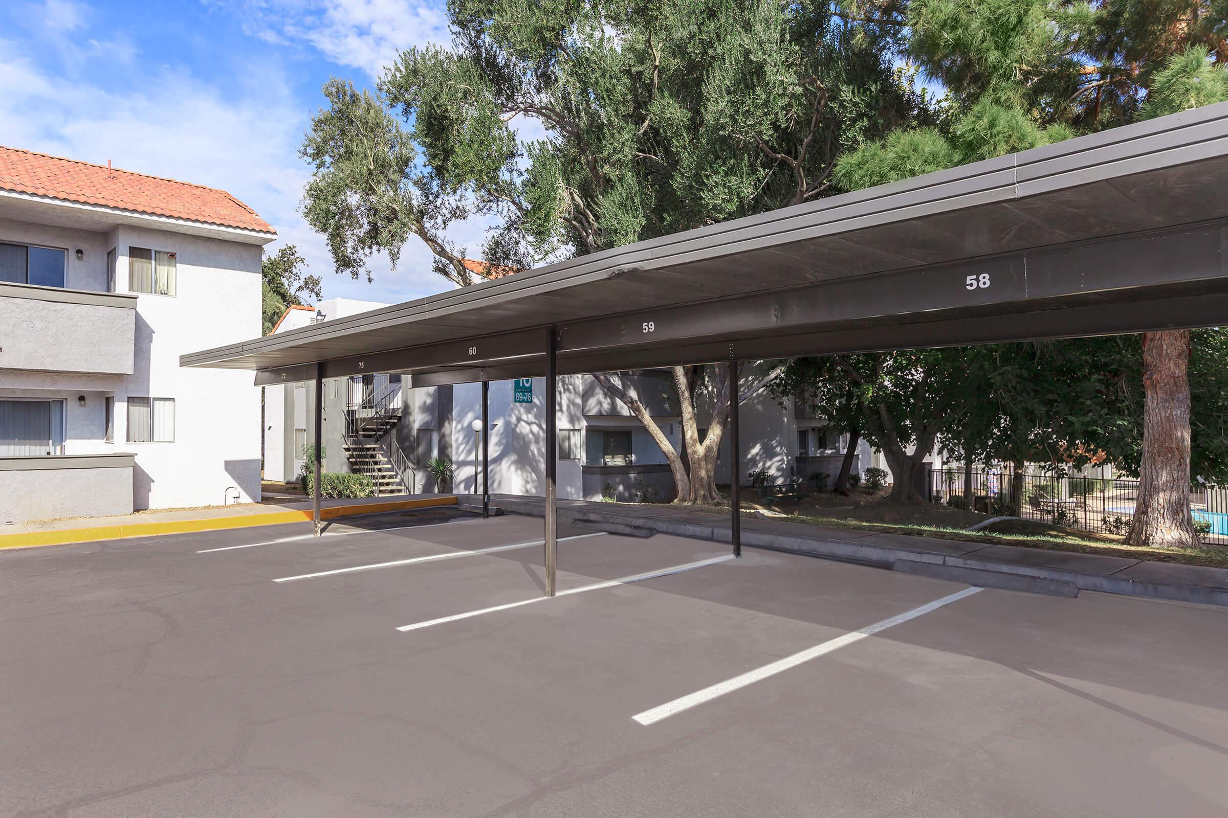 CARPORTS AT VILLA DEL SOL IN LAS VEGAS