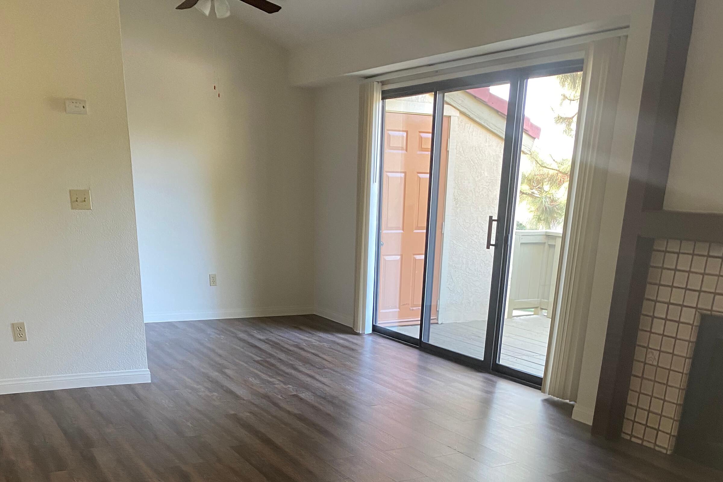 a room with a wooden floor