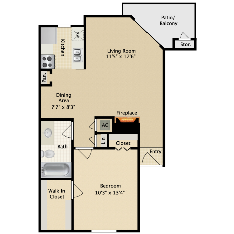 Floor plan image of Live Oak