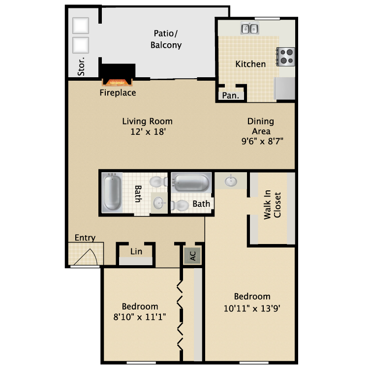 Floor plan image of Rosewood
