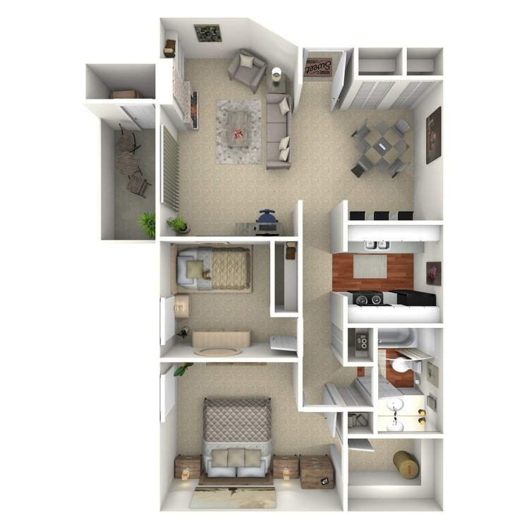 Floor plan image of The Caribbean