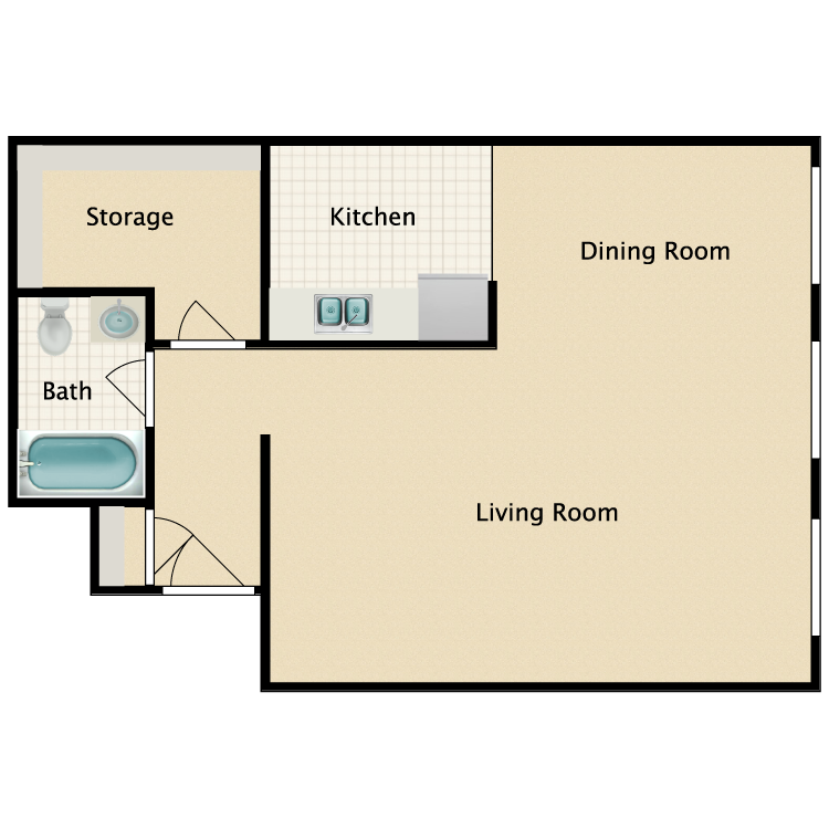 Floor plan image of Studio