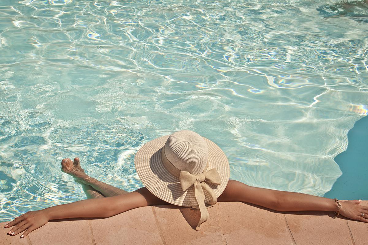 Woman in a pool hat .jpg