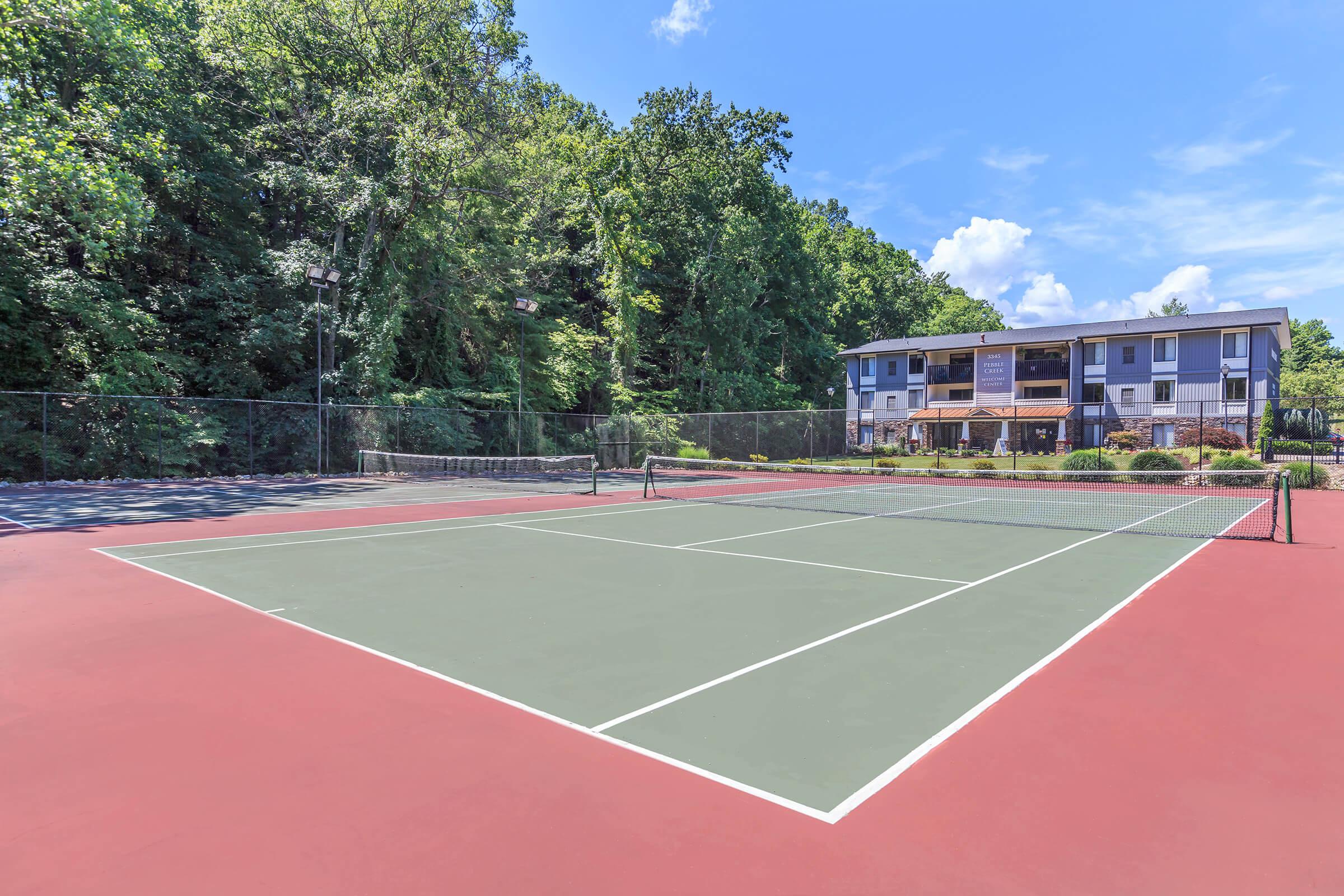 LIGHTED TENNIS COURTS