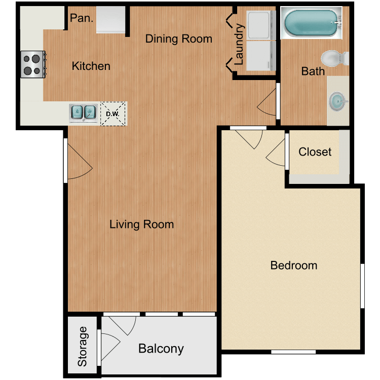 Floor plan image of Brazos