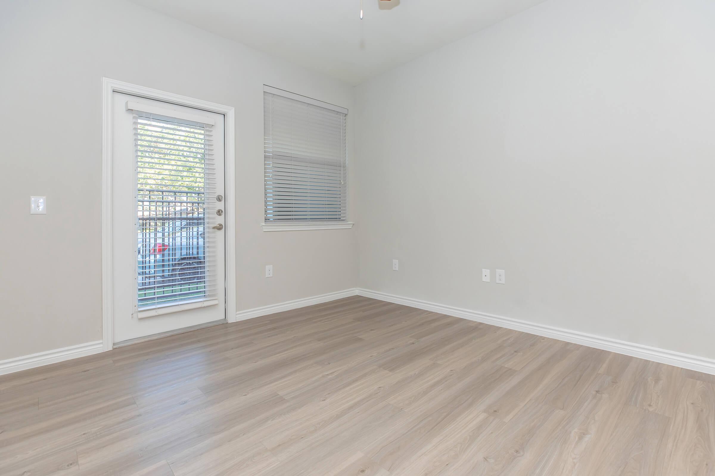 a room with a wooden floor