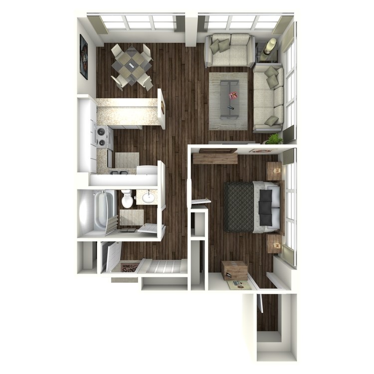 Floor plan image of 1A