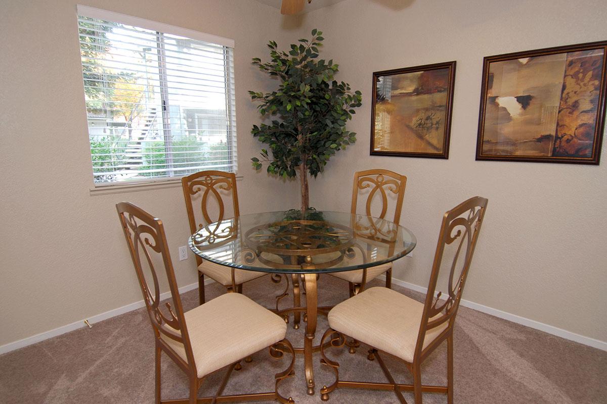 We have open dining rooms at Sierra Meadows
