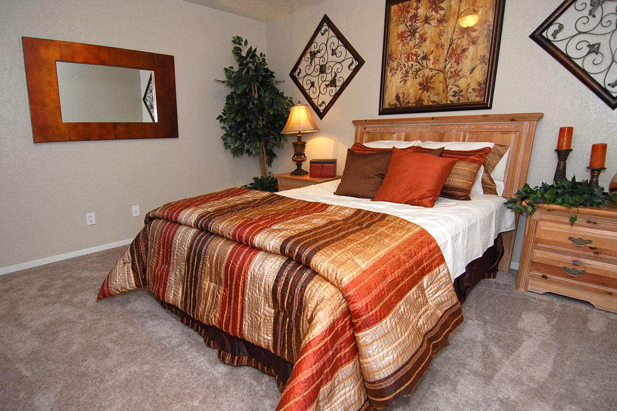 We have comfortable bedrooms at Sierra Meadows