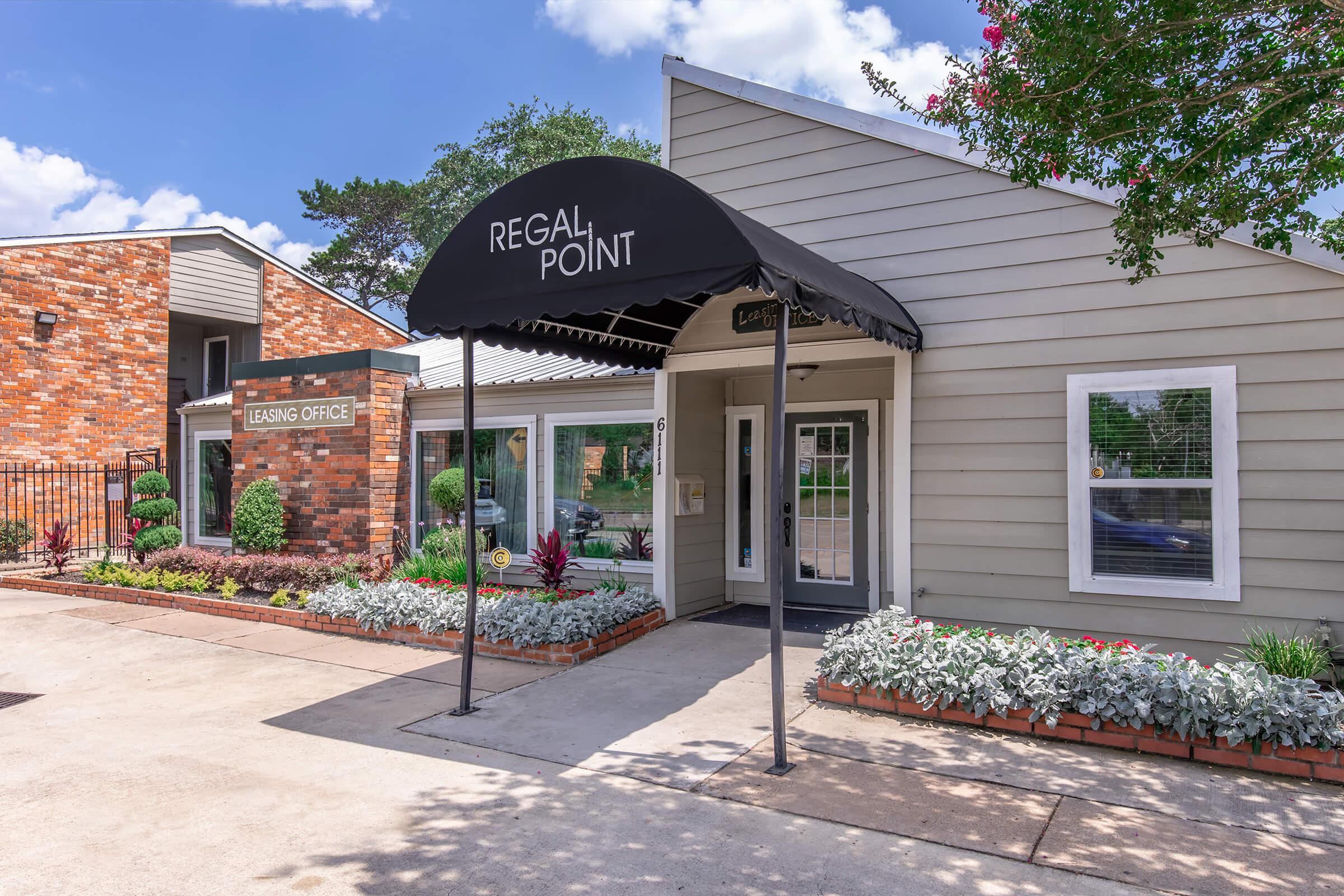 a store in a brick building