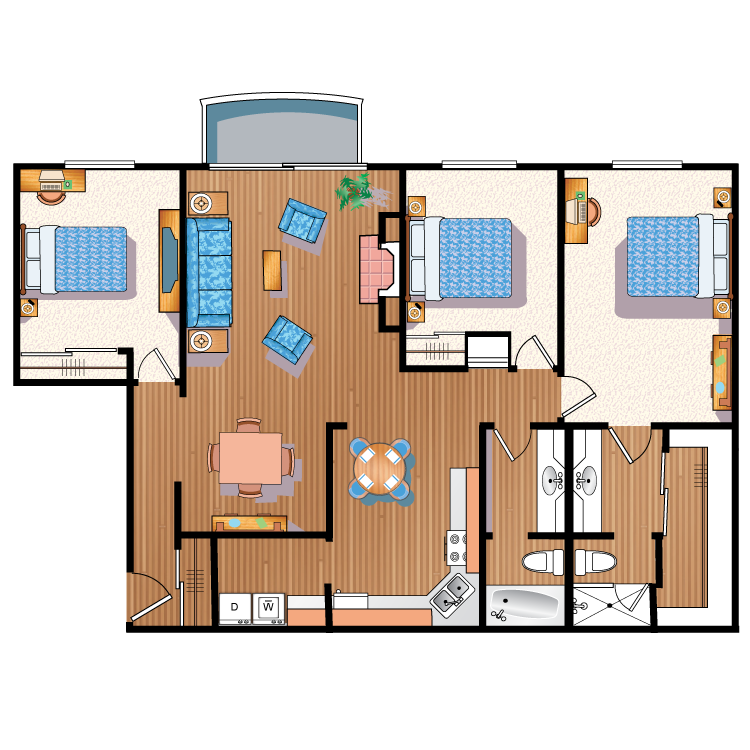 Floor plan image of Deauville
