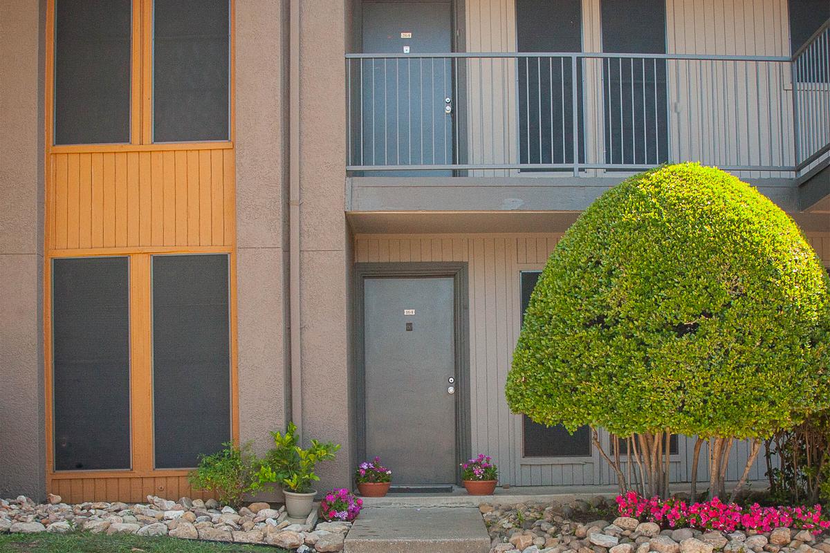 apartments with gray doors