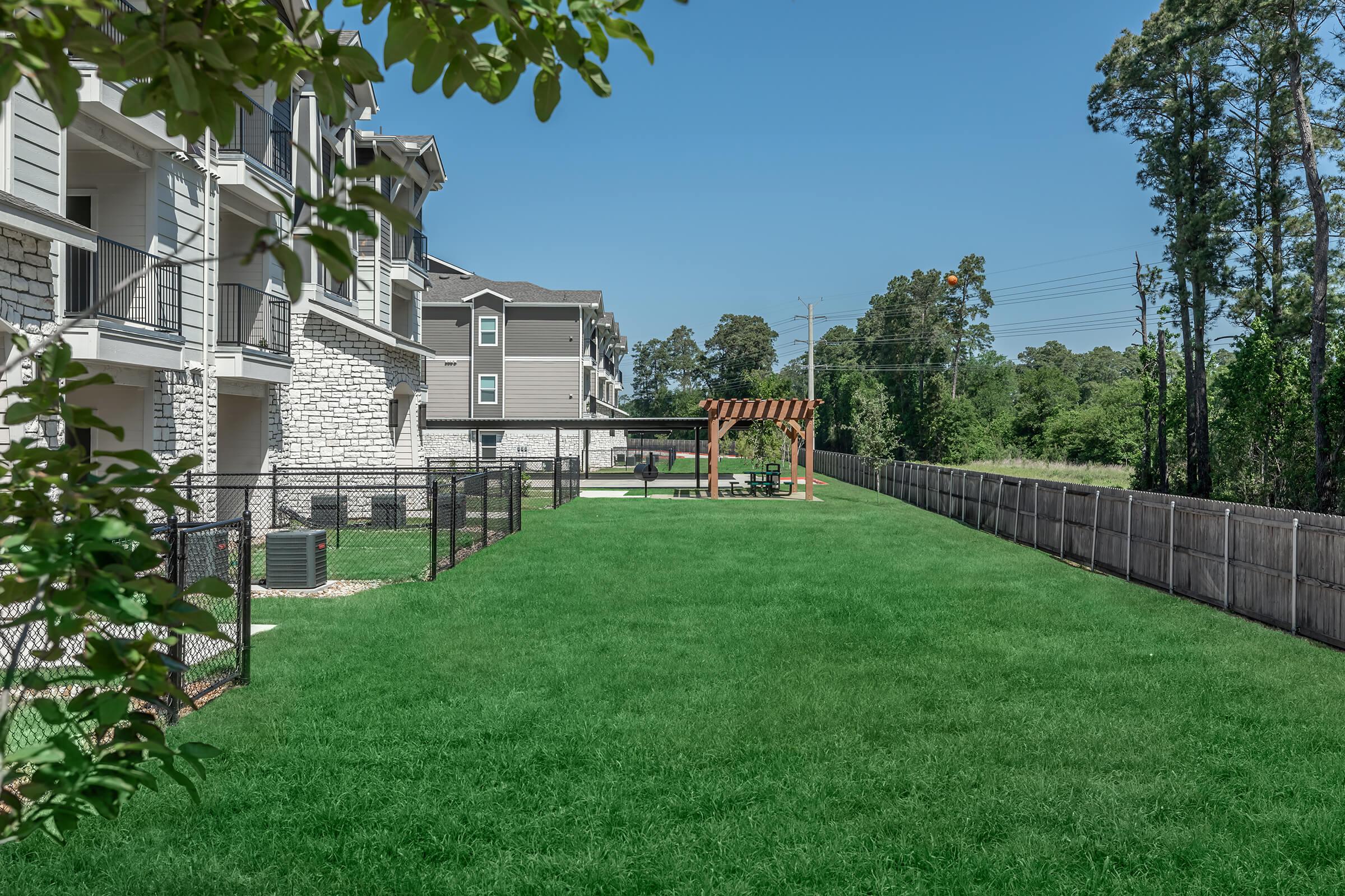 a large lawn in front of a house