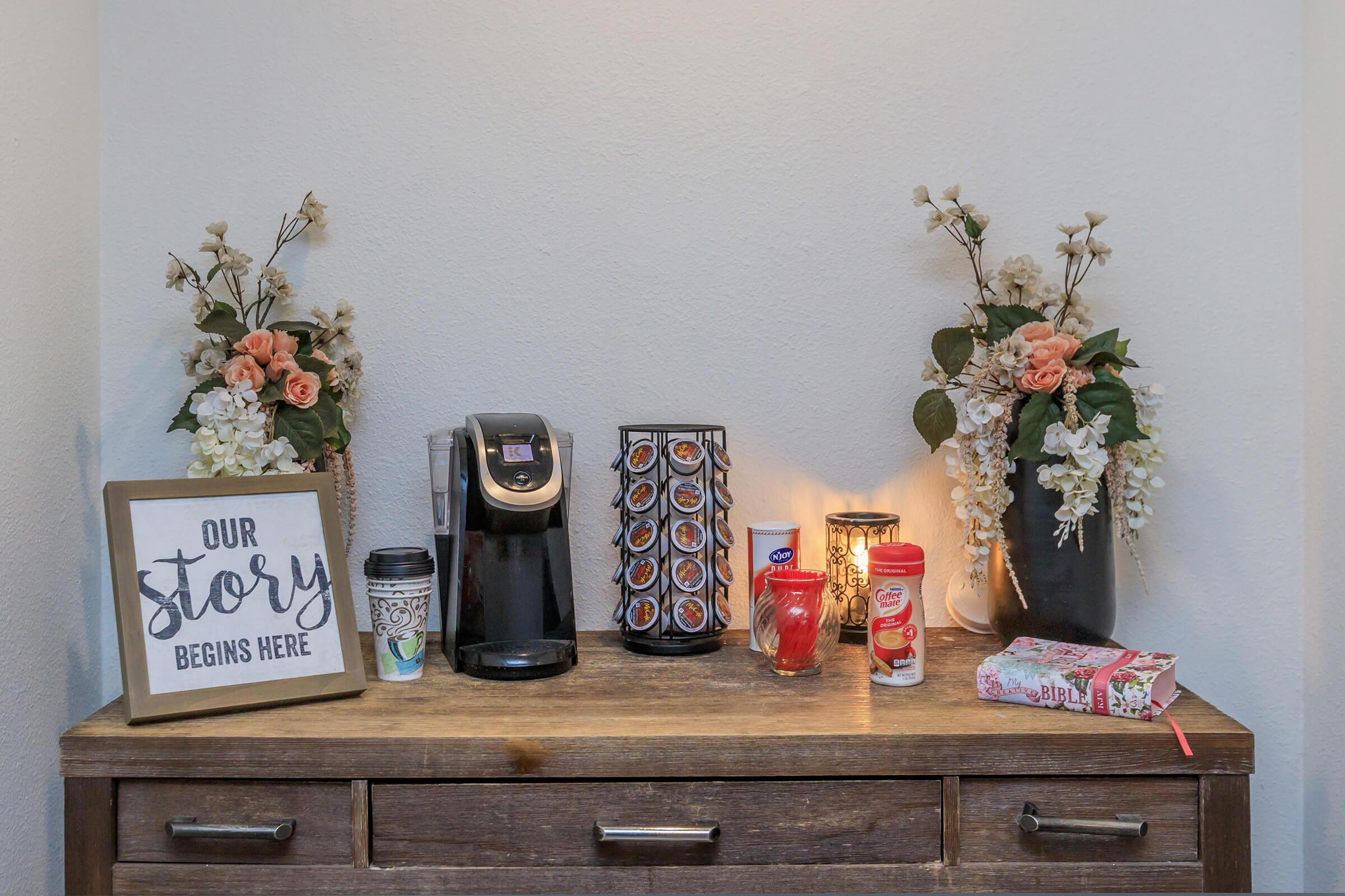 a vase of flowers on a table