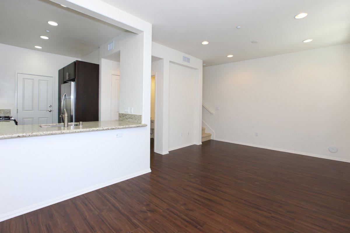 a room with a wooden floor