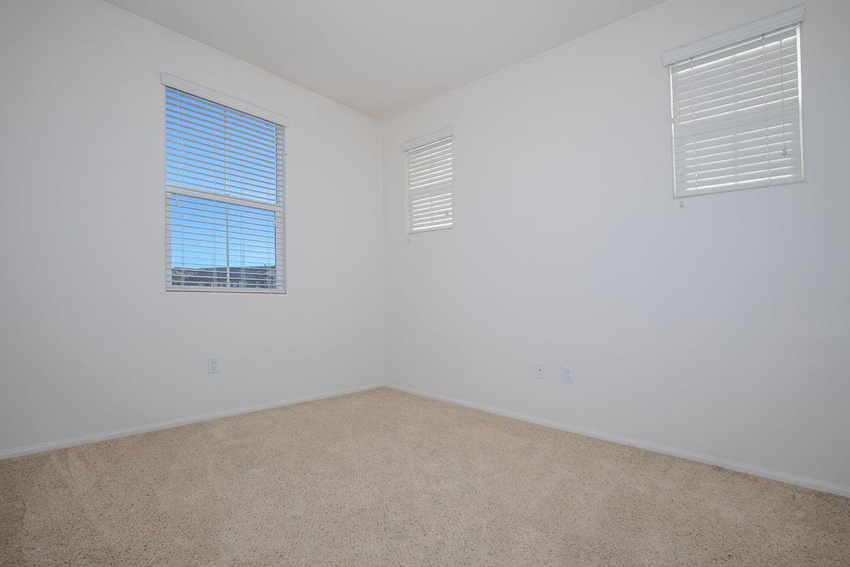 a room with a large window
