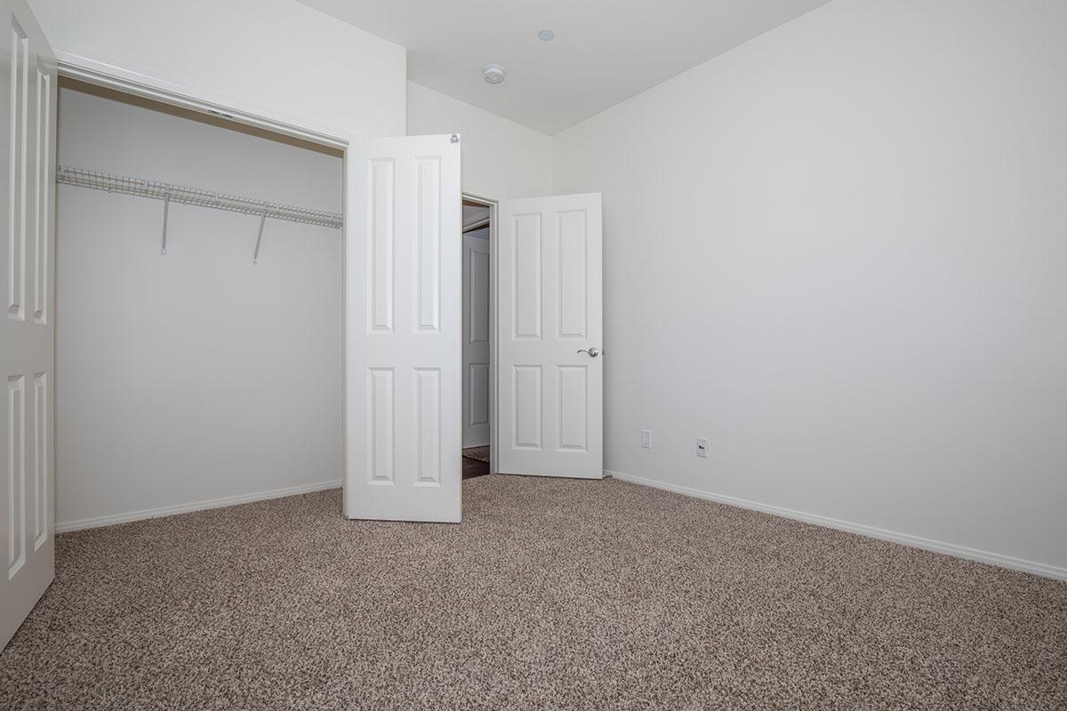 a double door in a room