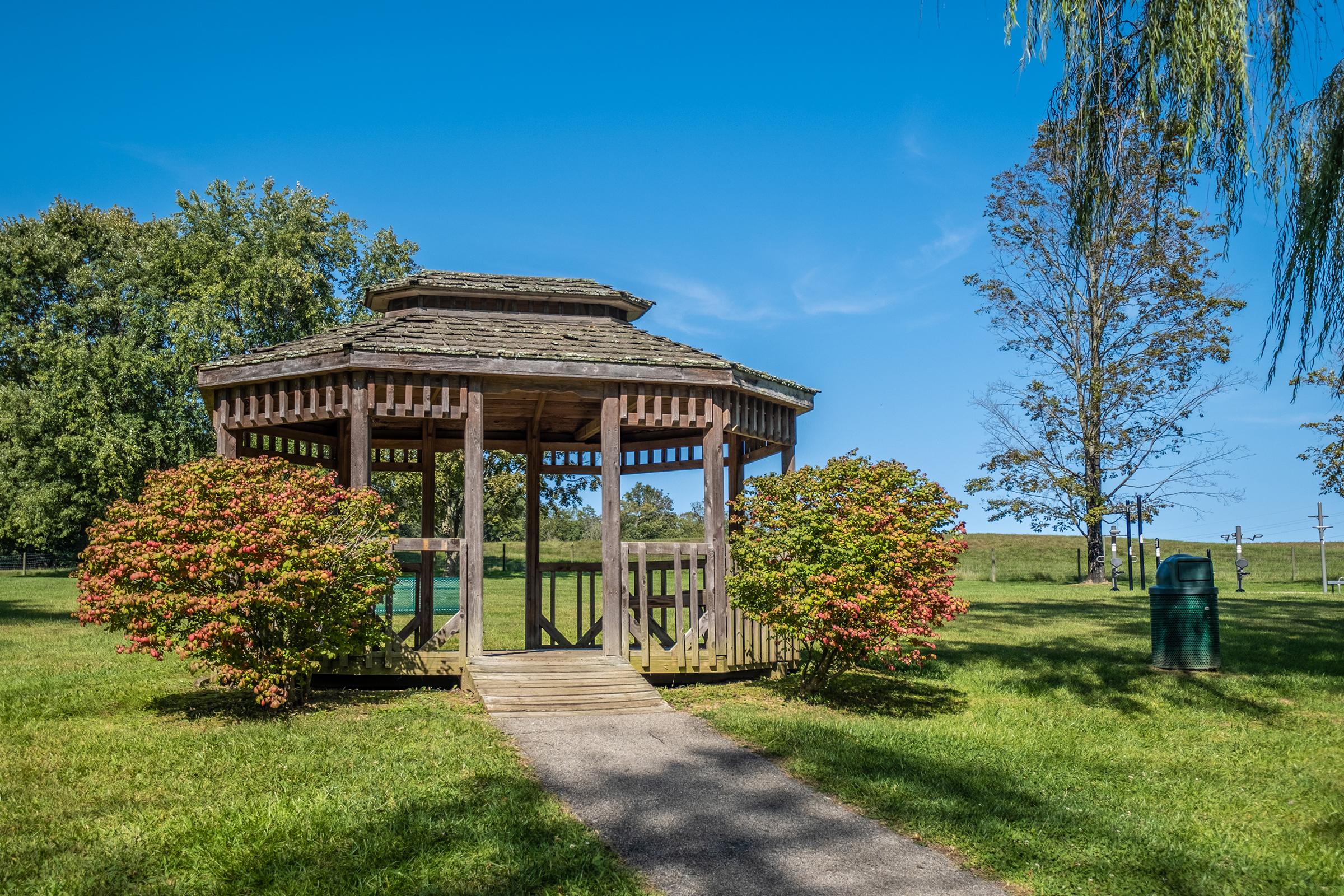 a garden in front of a house