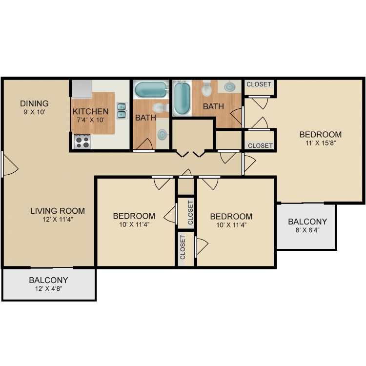 Floor plan image of Cedar