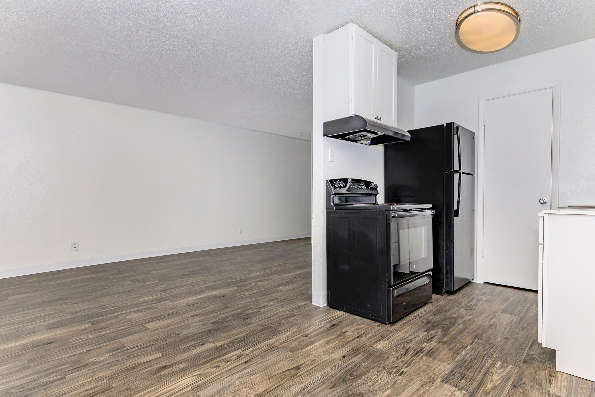 a refrigerator in a room