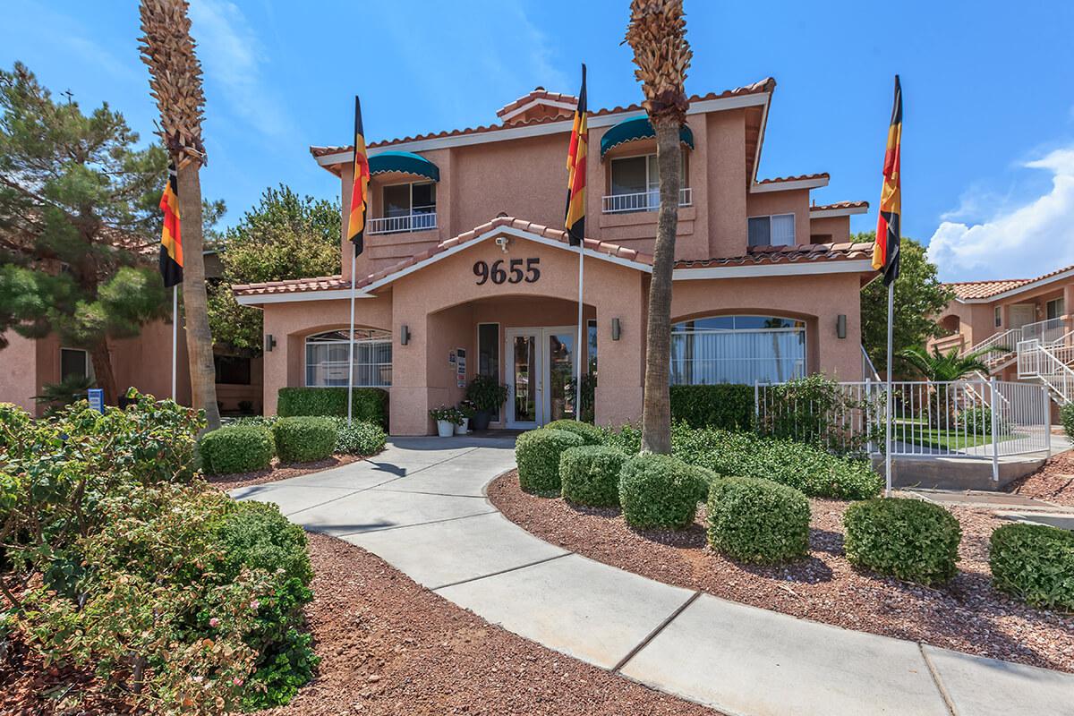 DESERT SKY IN LAS VEGAS HAS BEAUTIFUL LANDSCAPING