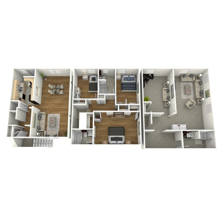 Floor plan image of 3 Bed 3 Bath