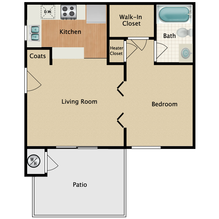 Floor plan image of Studio