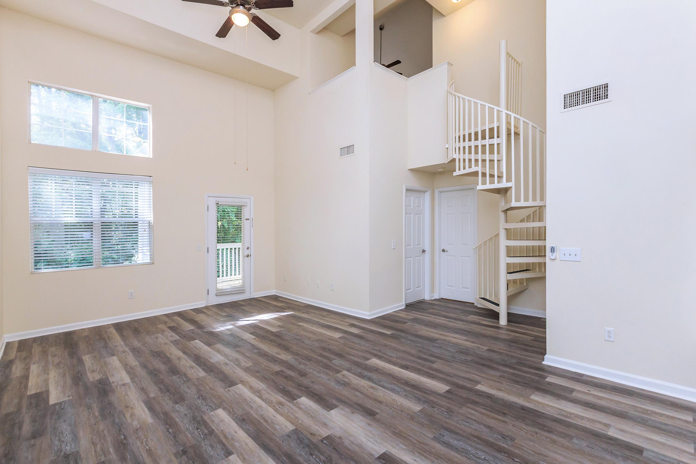 a building with a wooden floor