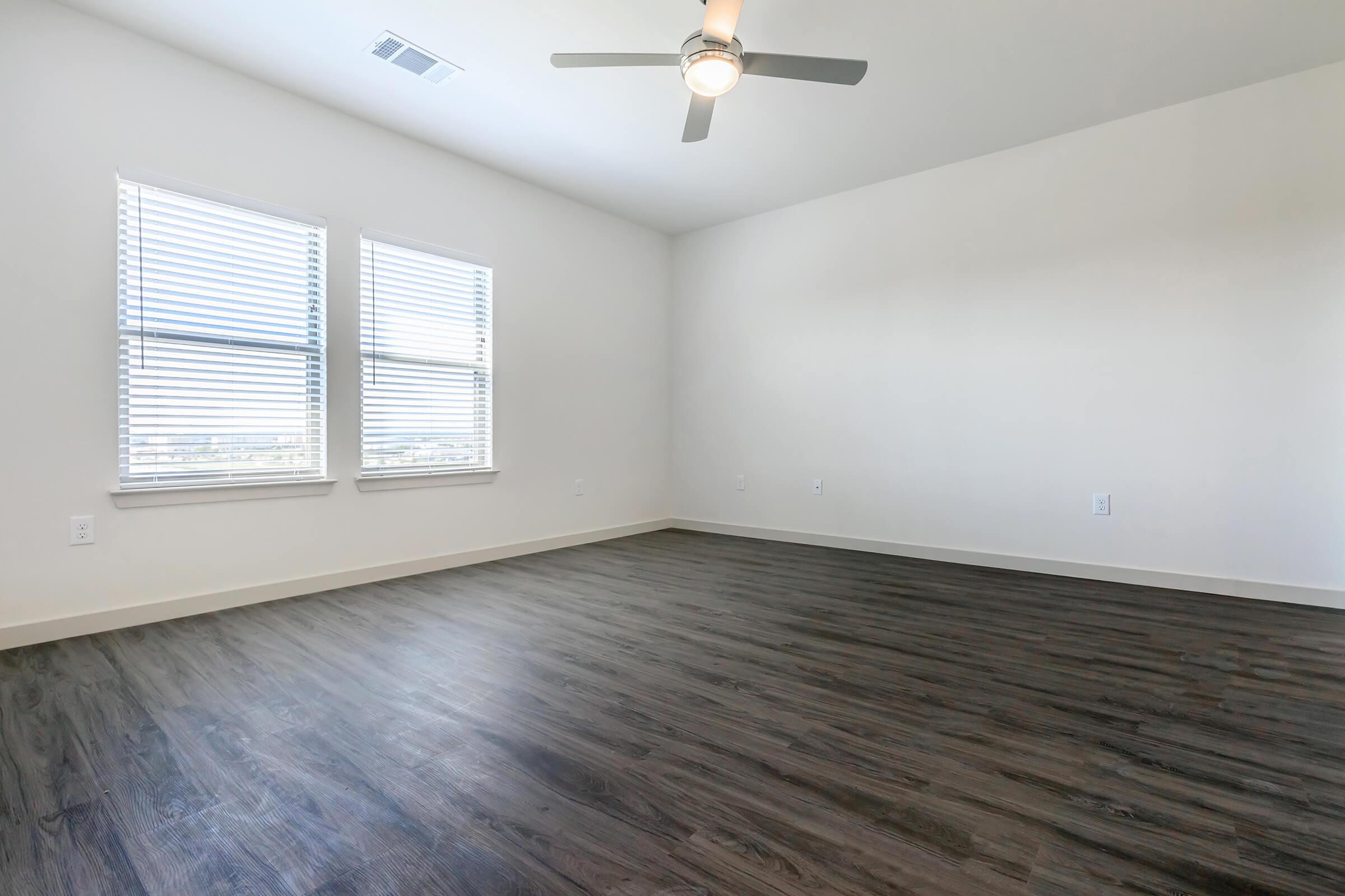 a room with a wooden floor