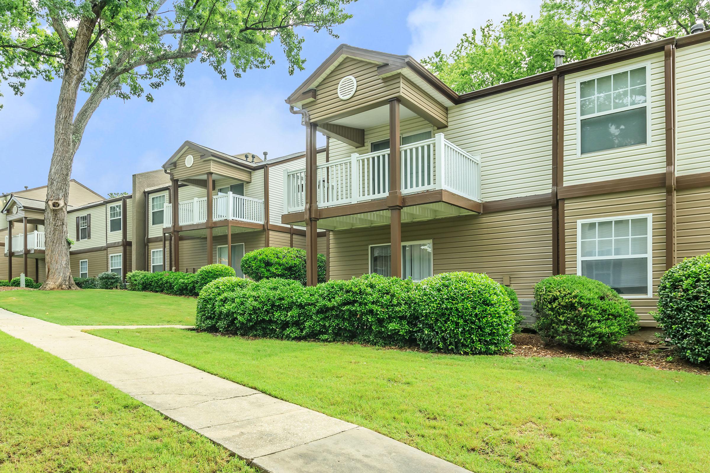 a large lawn in front of a house