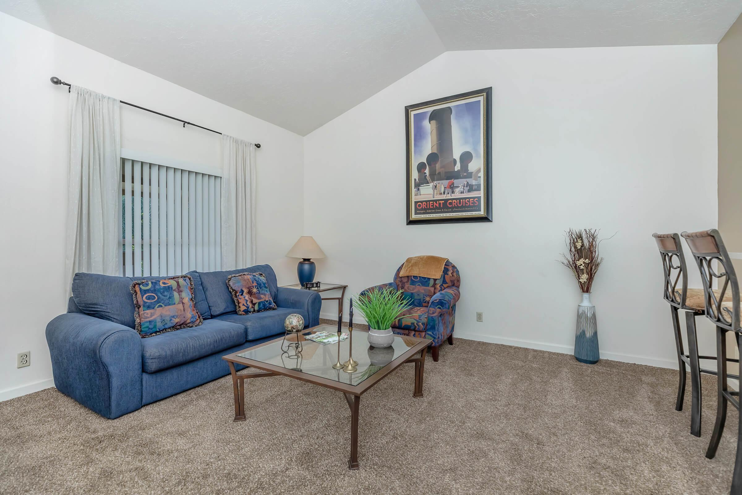 living room with sliding glass doors