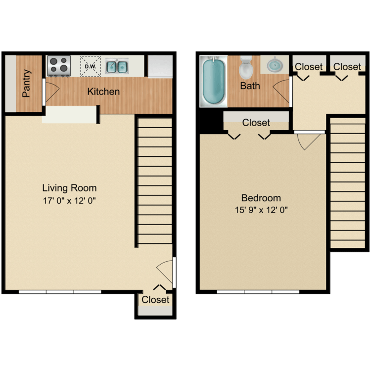 Floor plan image of Oak Grove Townhome