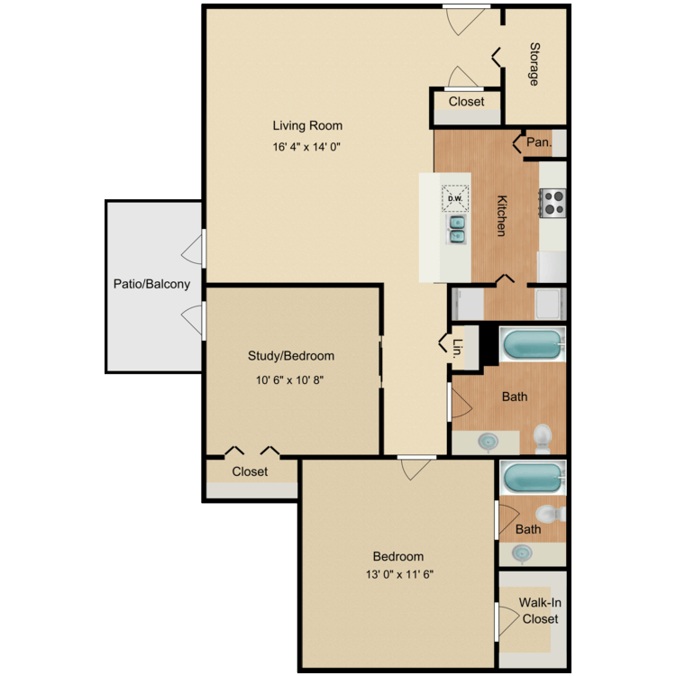 Floor plan image of Red Oak