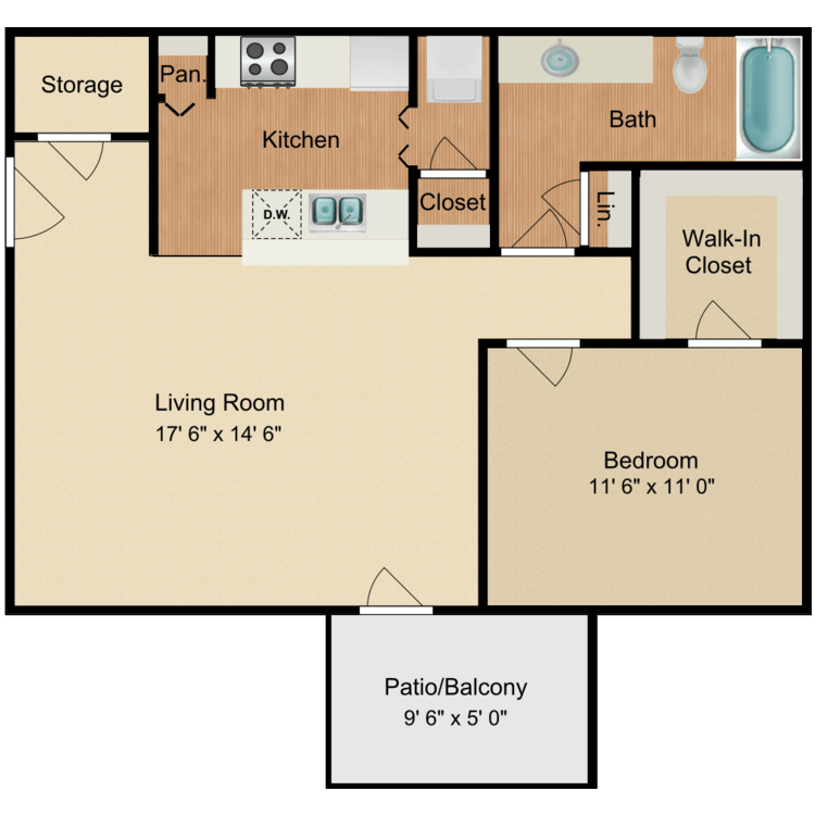 Floor plan image of Woodland