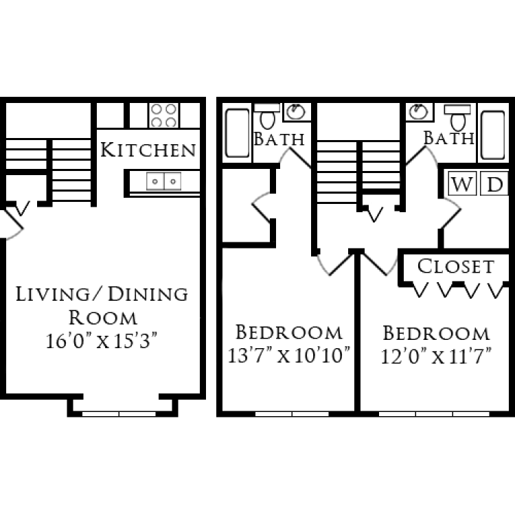 Floor plan image of Forest Ridge Townhome