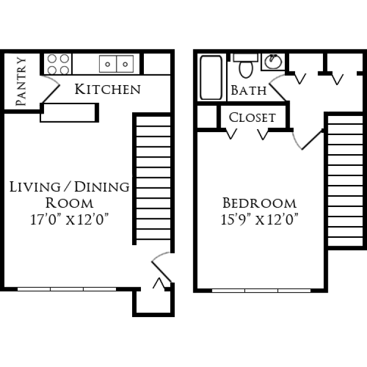 Floor plan image of Oak Grove Townhome
