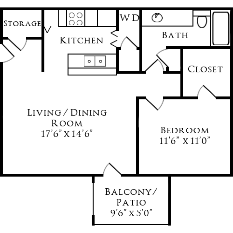 Floor plan image of Woodland