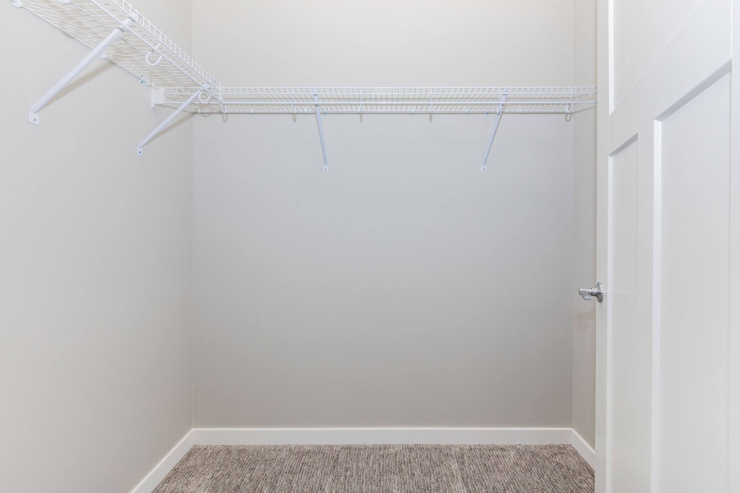 a close up of a shower in a small room